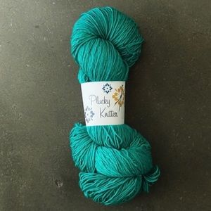 Rare The Plucky Knitter Plucky Feet Sock Yarn in Move Over Darling Color
